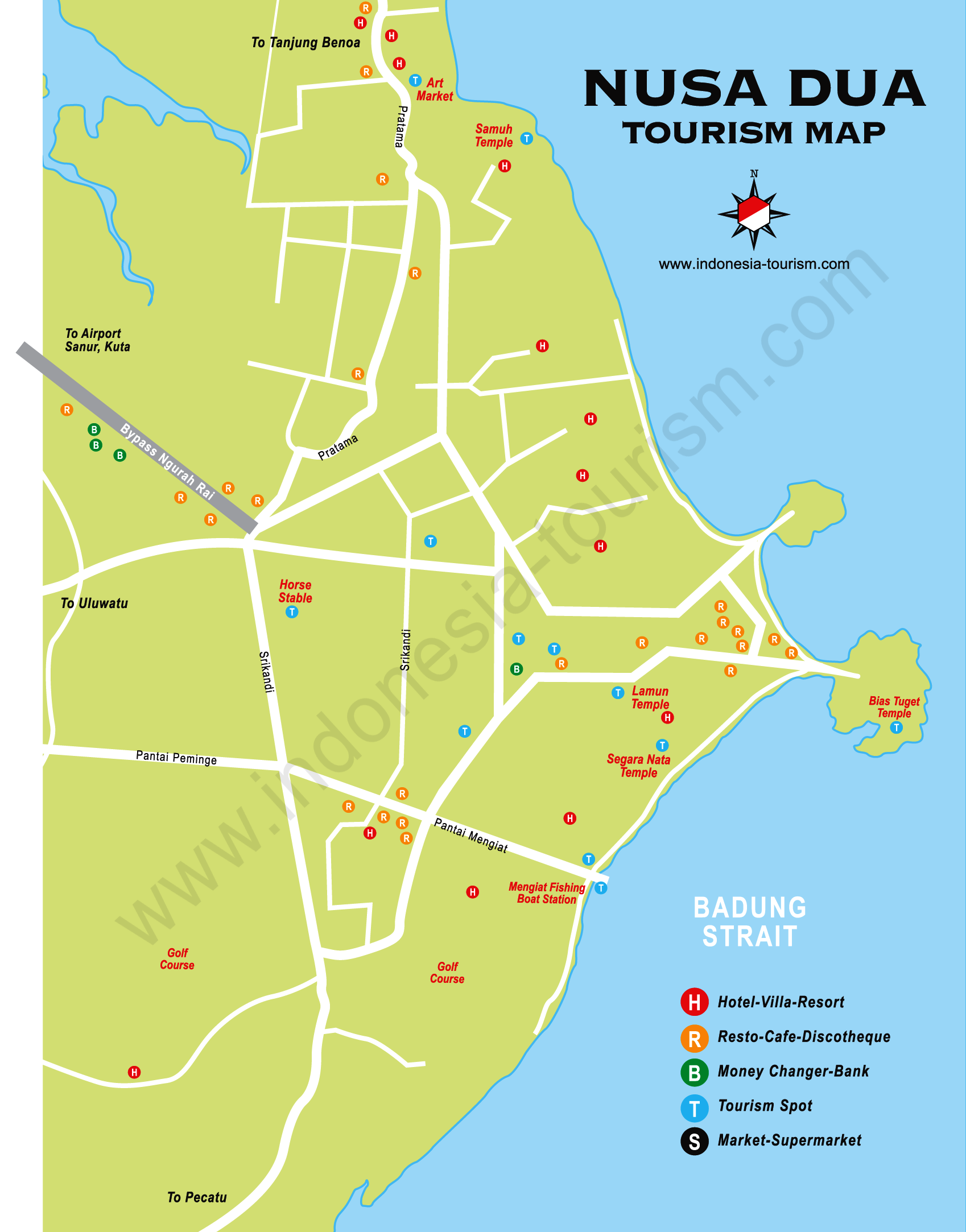 Download this Nusa Dua Map picture