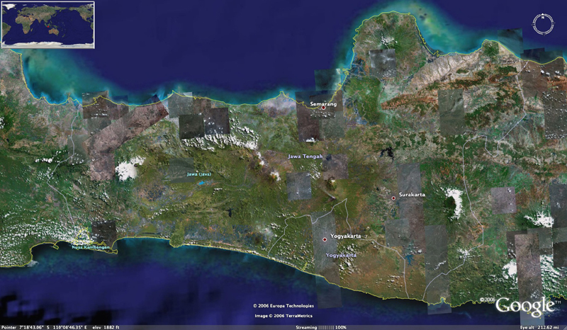 central java photo satellite maps