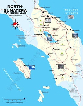 north sumatra map