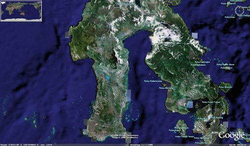 south sulawesi photo satellite