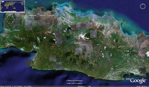 west java photo satellite map