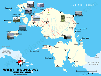 west papua map