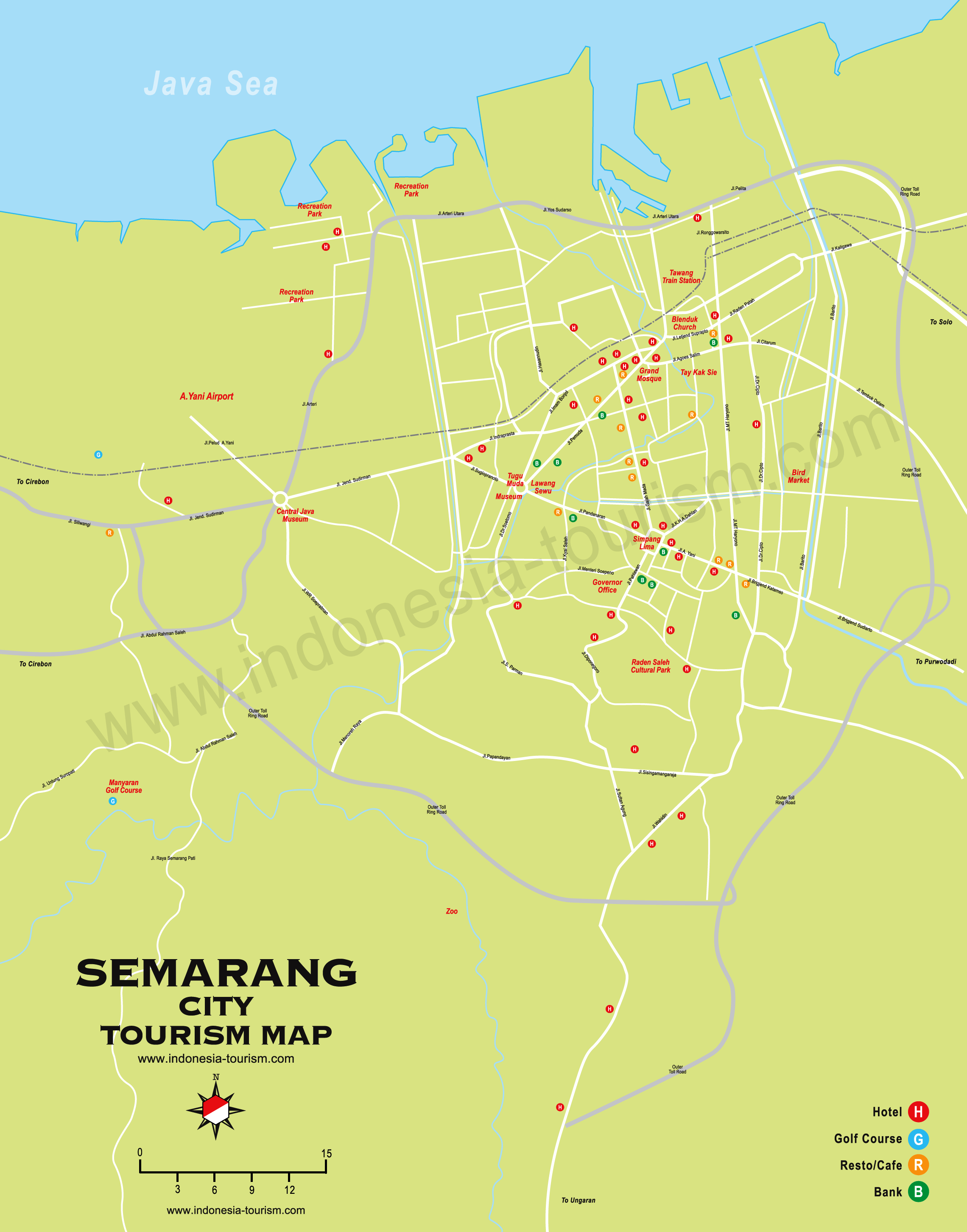 map of semarang indonesia Semarang City Map Peta Kota Semarang map of semarang indonesia