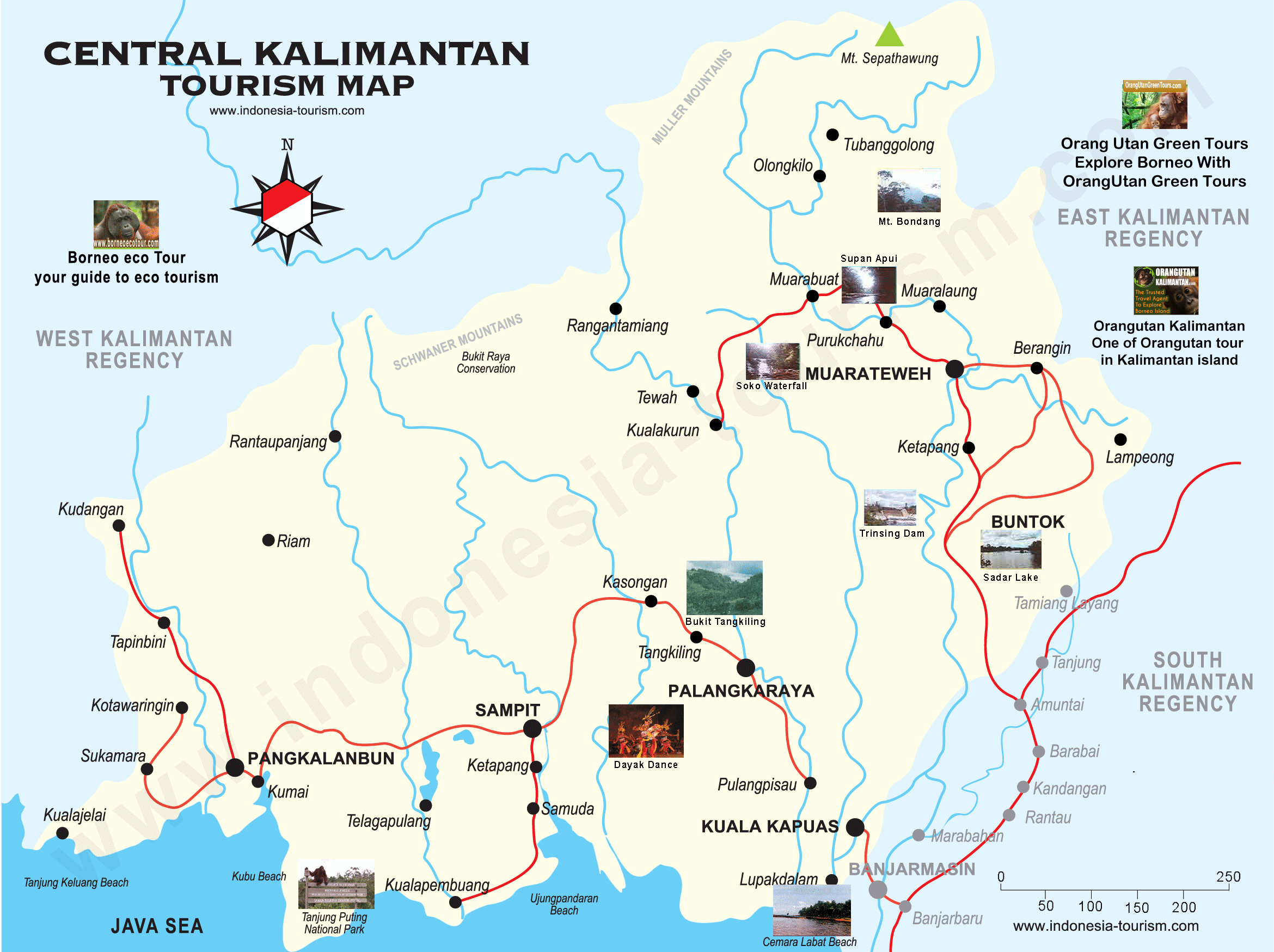  Central Kalimantan  Map Peta Kalimantan  Tengah Central  