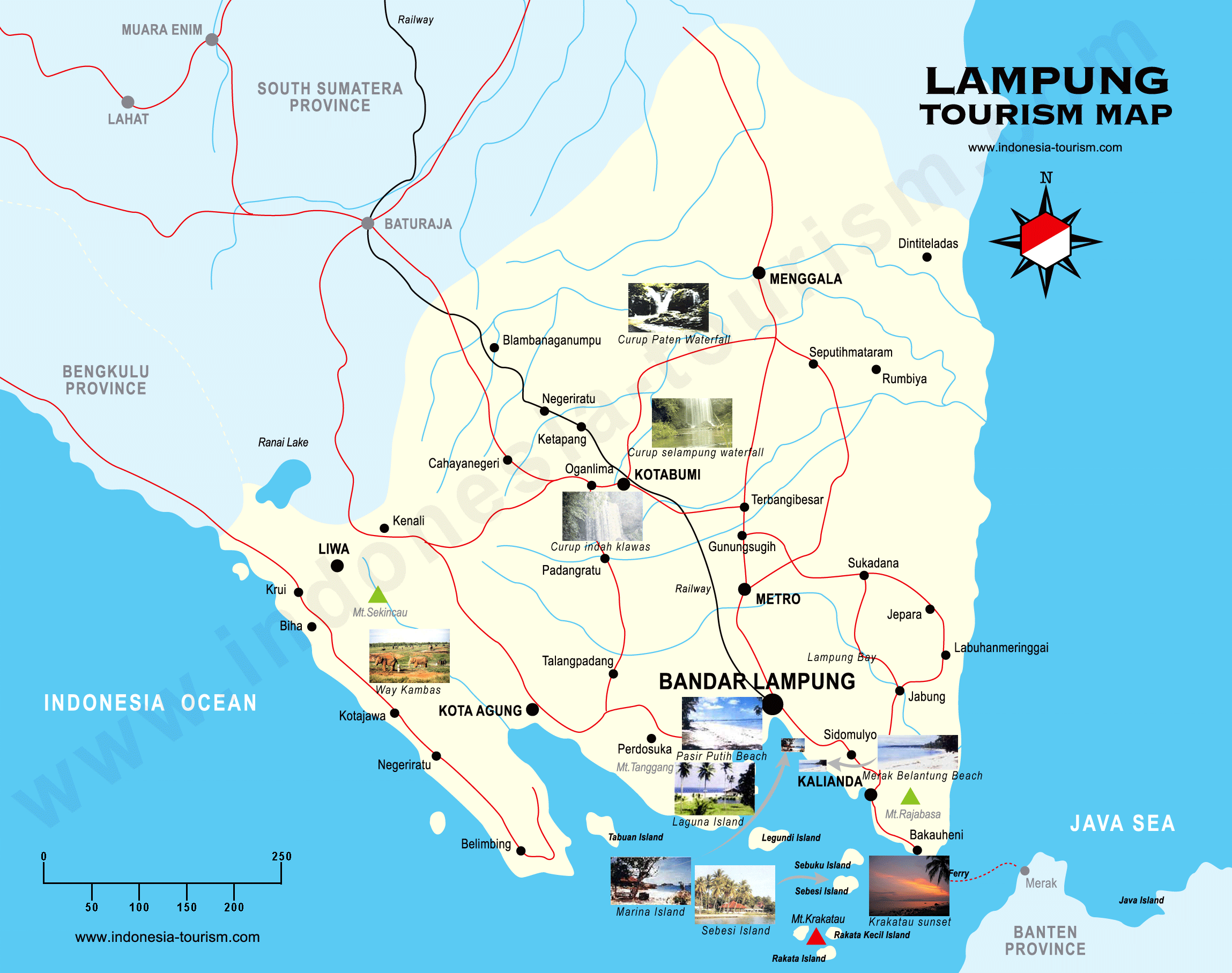 Lampung Map Peta Lampung