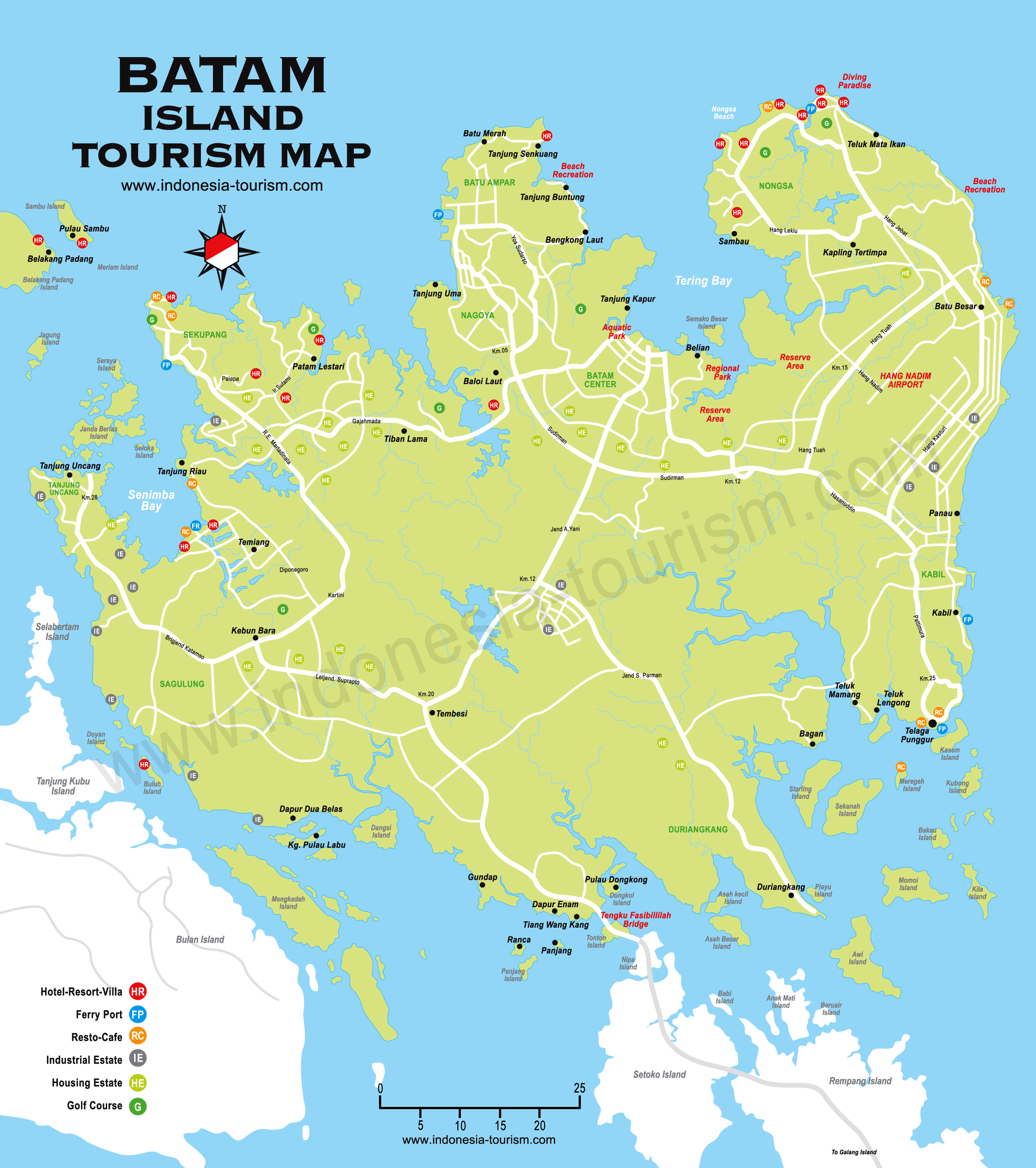 Batam Island Map