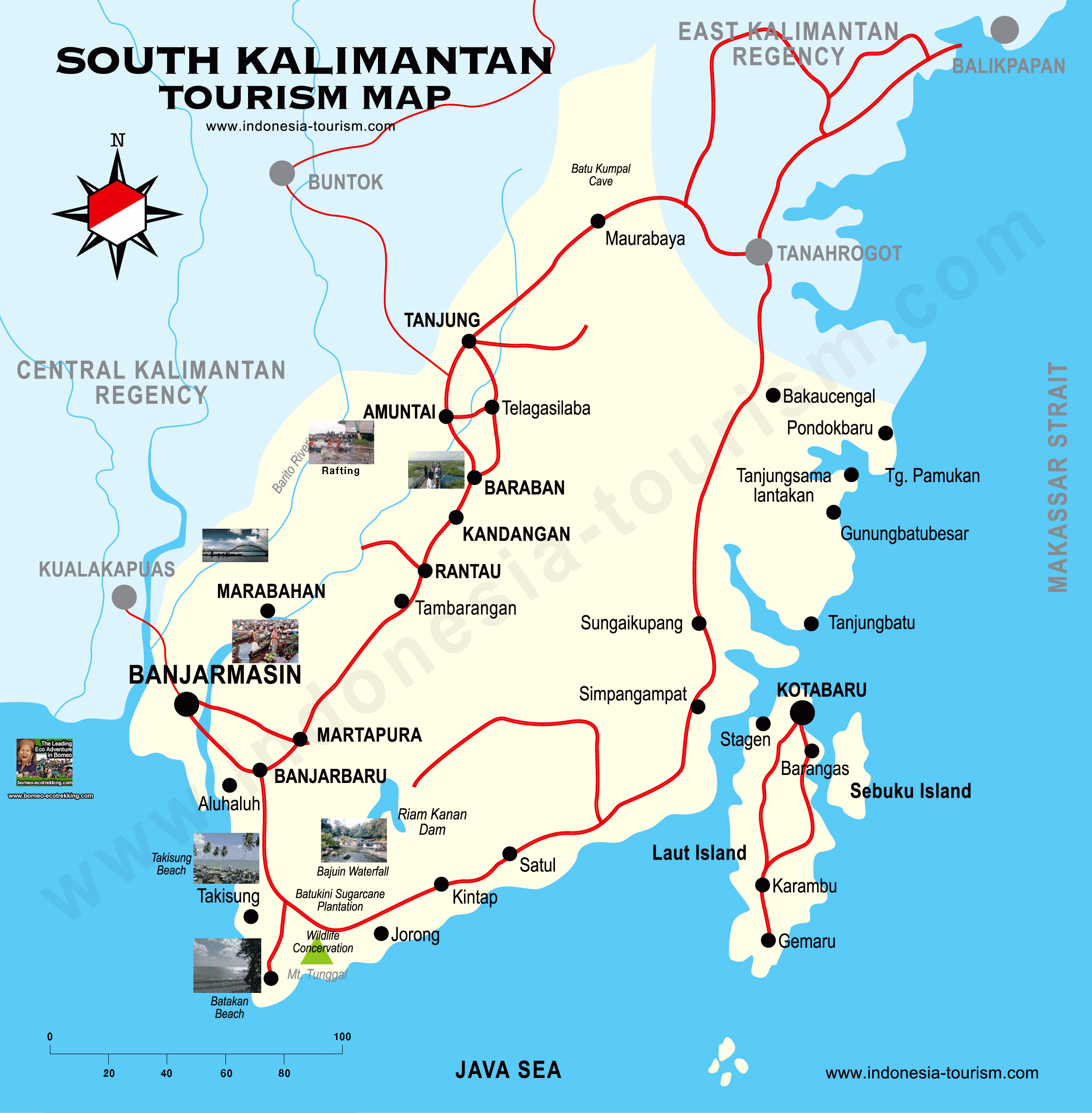 South Kalimantan  Map  Peta Kalimantan  Selatan South 