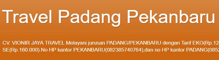 Vionir Jaya Travel
