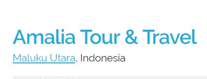 Amalia Tour and Travel Halmahera