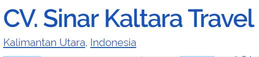 Sinar Kaltara Travel
