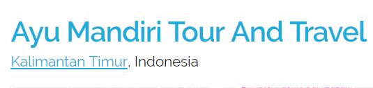 Ayu Mandiri Tour and Travel Balikpapan