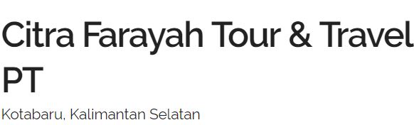 Citra Farayah Tour and Travel Service