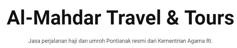 Al Mahdar Travel Pontianak