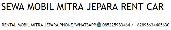 Mitra Jepara Rent Car