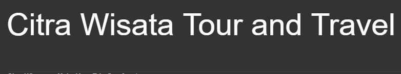 Citra Wisata Tour Travel