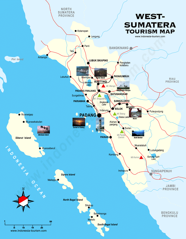  West Sumatra  Map Peta Sumatera Barat