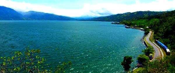 Singkarak Lake  in Solok  City West  Sumatra  Province