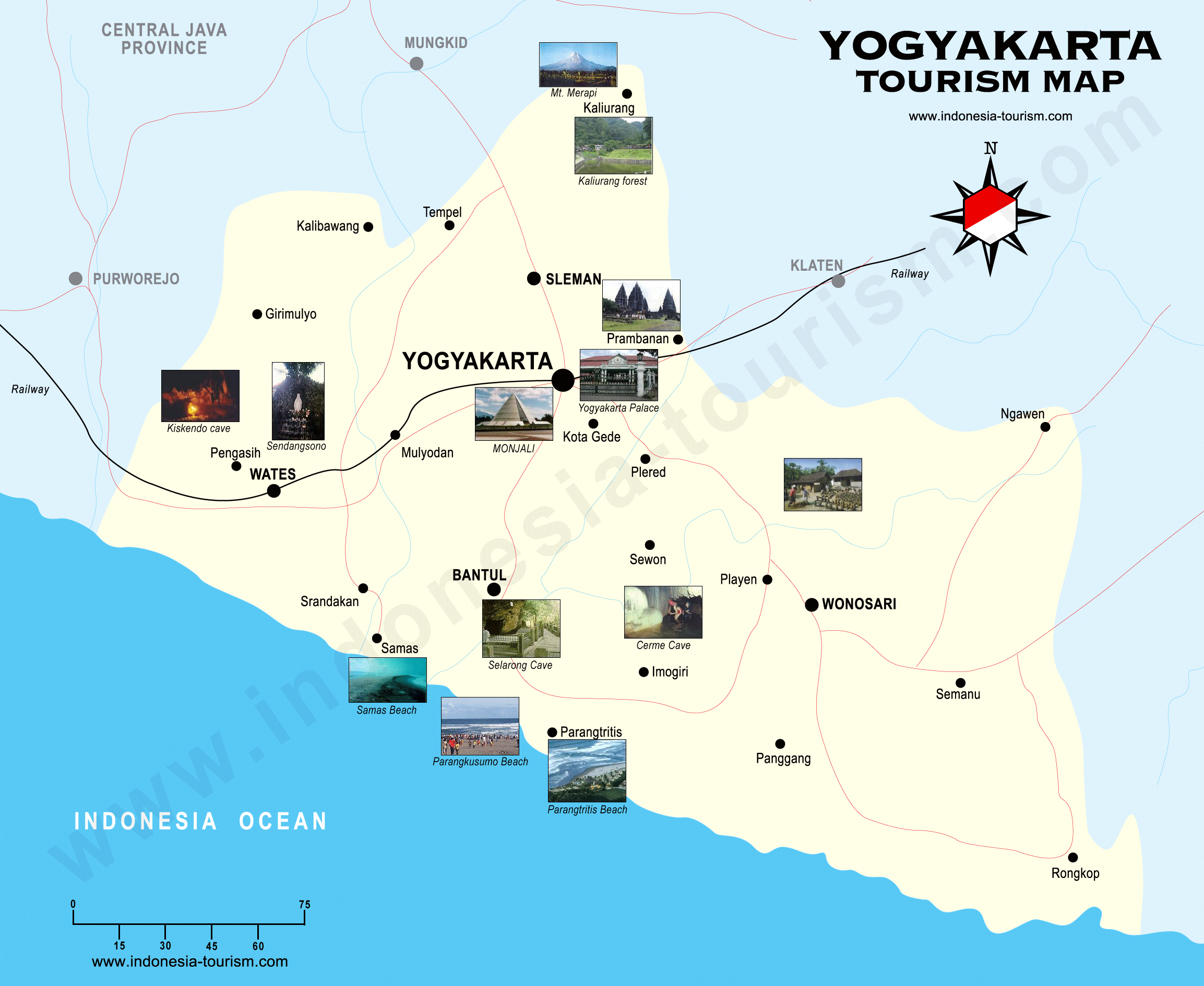 yogyakarta tourist map